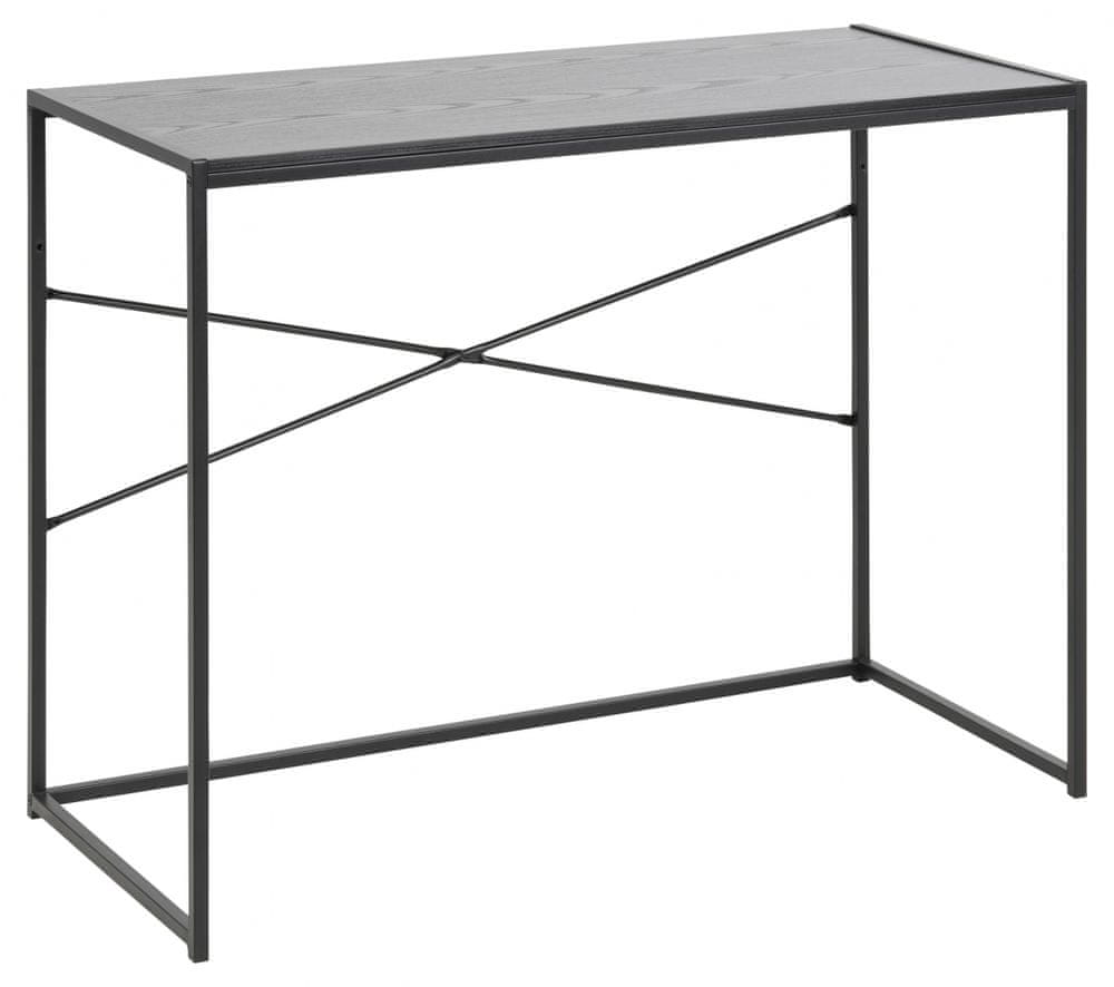 Design Scandinavia Pracovný stôl Seaford, 100 cm, MDF, dub